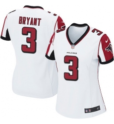 Women's Nike Atlanta Falcons #3 Matt Bryant Game White NFL Jersey
