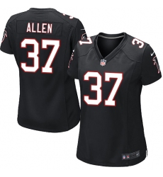 Women's Nike Atlanta Falcons #37 Ricardo Allen Game Black Alternate NFL Jersey