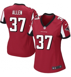 Women's Nike Atlanta Falcons #37 Ricardo Allen Game Red Team Color NFL Jersey