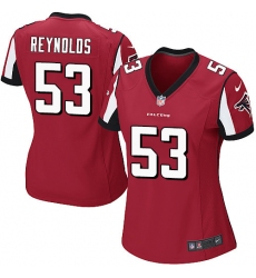 Women's Nike Atlanta Falcons #53 LaRoy Reynolds Game Red Team Color NFL Jersey