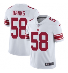 Youth Nike New York Giants #58 Carl Banks Elite White NFL Jersey