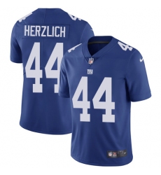 Youth Nike New York Giants #44 Mark Herzlich Elite Royal Blue Team Color NFL Jersey