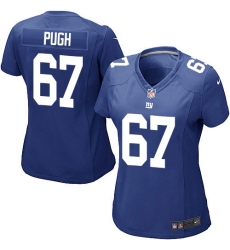 Women's Nike New York Giants #67 Justin Pugh Game Royal Blue Team Color NFL Jersey