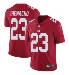 Youth Nike New York Giants #23 Duke Ihenacho Elite Red Alternate NFL Jersey