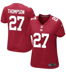 Women's Nike New York Giants #27 Darian Thompson Game Red Alternate NFL Jersey