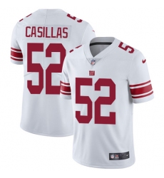 Men's Nike New York Giants #52 Jonathan Casillas White Vapor Untouchable Limited Player NFL Jersey