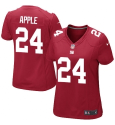 Women's Nike New York Giants #24 Eli Apple Game Red Alternate NFL Jersey