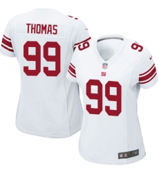 Women's Nike New York Giants #99 Robert Thomas Game White NFL Jersey