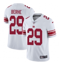 Youth Nike New York Giants #29 Nat Berhe White Vapor Untouchable Limited Player NFL Jersey
