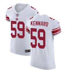 Men's Nike New York Giants #59 Devon Kennard White Vapor Untouchable Elite Player NFL Jersey