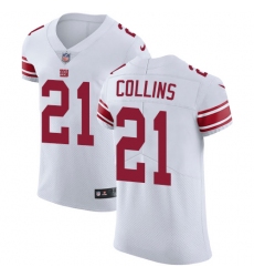Men's Nike New York Giants #21 Landon Collins White Vapor Untouchable Elite Player NFL Jersey