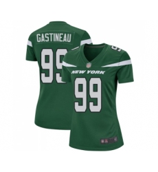 Women's New York Jets #99 Mark Gastineau Game Green Team Color Football Jersey