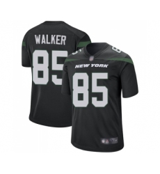 Men's New York Jets #85 Wesley Walker Game Black Alternate Football Jersey