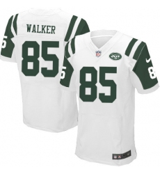 Men's Nike New York Jets #85 Wesley Walker Elite White NFL Jersey