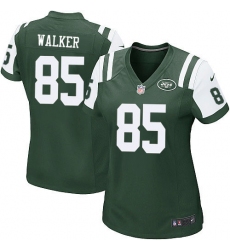 Women's Nike New York Jets #85 Wesley Walker Game Green Team Color NFL Jersey