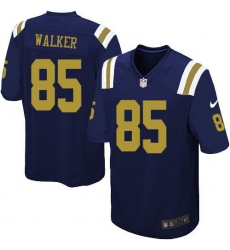 Youth Nike New York Jets #85 Wesley Walker Elite Navy Blue Alternate NFL Jersey