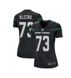 Women's New York Jets #73 Joe Klecko Game Black Alternate Football Jersey