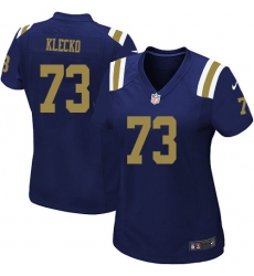 Women's Nike New York Jets #73 Joe Klecko Elite Navy Blue Alternate NFL Jersey