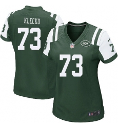 Women's Nike New York Jets #73 Joe Klecko Game Green Team Color NFL Jersey