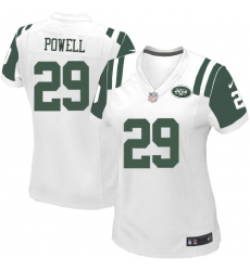 Women's Nike New York Jets #29 Bilal Powell Game White NFL Jersey