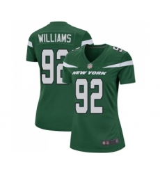 Women's New York Jets #92 Leonard Williams Game Green Team Color Football Jersey