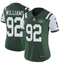 Women's Nike New York Jets #92 Leonard Williams Elite Green Team Color NFL Jersey