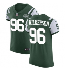 Men's Nike New York Jets #96 Muhammad Wilkerson Elite Green Team Color NFL Jersey