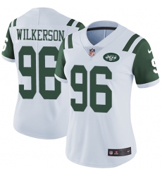 Women's Nike New York Jets #96 Muhammad Wilkerson Elite White NFL Jersey