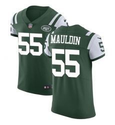 Men's Nike New York Jets #55 Lorenzo Mauldin Elite Green Team Color NFL Jersey