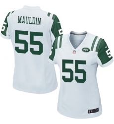 Women's Nike New York Jets #55 Lorenzo Mauldin Game White NFL Jersey