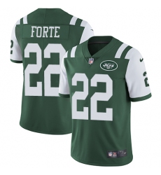 Youth Nike New York Jets #22 Matt Forte Elite Green Team Color NFL Jersey