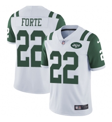 Youth Nike New York Jets #22 Matt Forte Elite White NFL Jersey