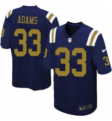 Men's Nike New York Jets #33 Jamal Adams Game Navy Blue Alternate NFL Jersey