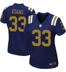Women's Nike New York Jets #33 Jamal Adams Elite Navy Blue Alternate NFL Jersey