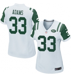 Women's Nike New York Jets #33 Jamal Adams Game White NFL Jersey