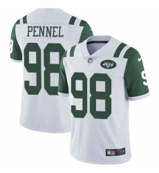 Youth Nike New York Jets #98 Mike Pennel Elite White NFL Jersey