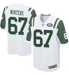Men's Nike New York Jets #67 Brian Winters Game White NFL Jersey