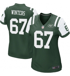 Women's Nike New York Jets #67 Brian Winters Game Green Team Color NFL Jersey