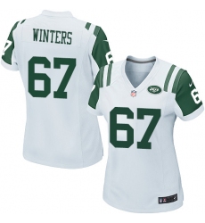 Women's Nike New York Jets #67 Brian Winters Game White NFL Jersey