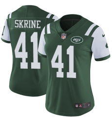 Women's Nike New York Jets #41 Buster Skrine Elite Green Team Color NFL Jersey