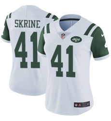 Women's Nike New York Jets #41 Buster Skrine Elite White NFL Jersey