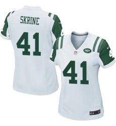 Women's Nike New York Jets #41 Buster Skrine Game White NFL Jersey