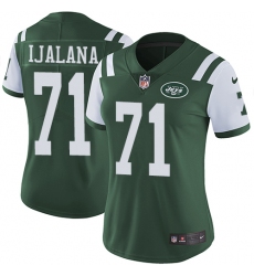 Women's Nike New York Jets #71 Ben Ijalana Elite Green Team Color NFL Jersey