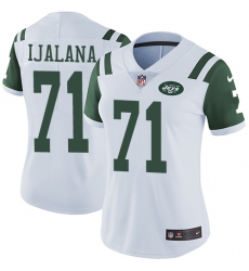 Women's Nike New York Jets #71 Ben Ijalana Elite White NFL Jersey