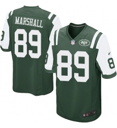 Men's Nike New York Jets #89 Jalin Marshall Game Green Team Color NFL Jersey