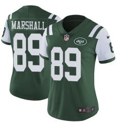 Women's Nike New York Jets #89 Jalin Marshall Elite Green Team Color NFL Jersey