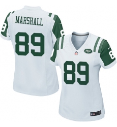 Women's Nike New York Jets #89 Jalin Marshall Game White NFL Jersey