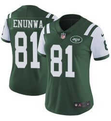 Women's Nike New York Jets #81 Quincy Enunwa Elite Green Team Color NFL Jersey