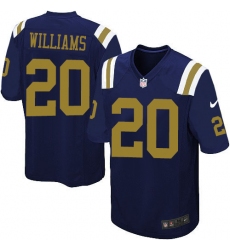Youth Nike New York Jets #20 Marcus Williams Elite Navy Blue Alternate NFL Jersey