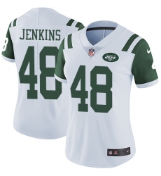 Women's Nike New York Jets #48 Jordan Jenkins Elite White NFL Jersey
